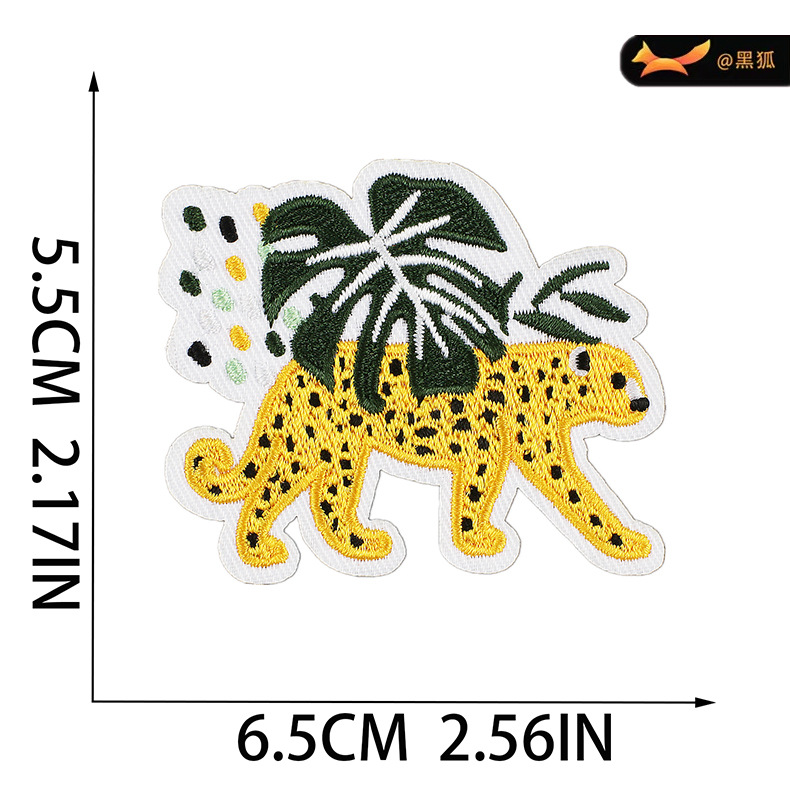 鞋帽刺绣布贴包包补丁贴衣服装饰章仔电脑绣花标卡通花朵刺绣贴 pic 15