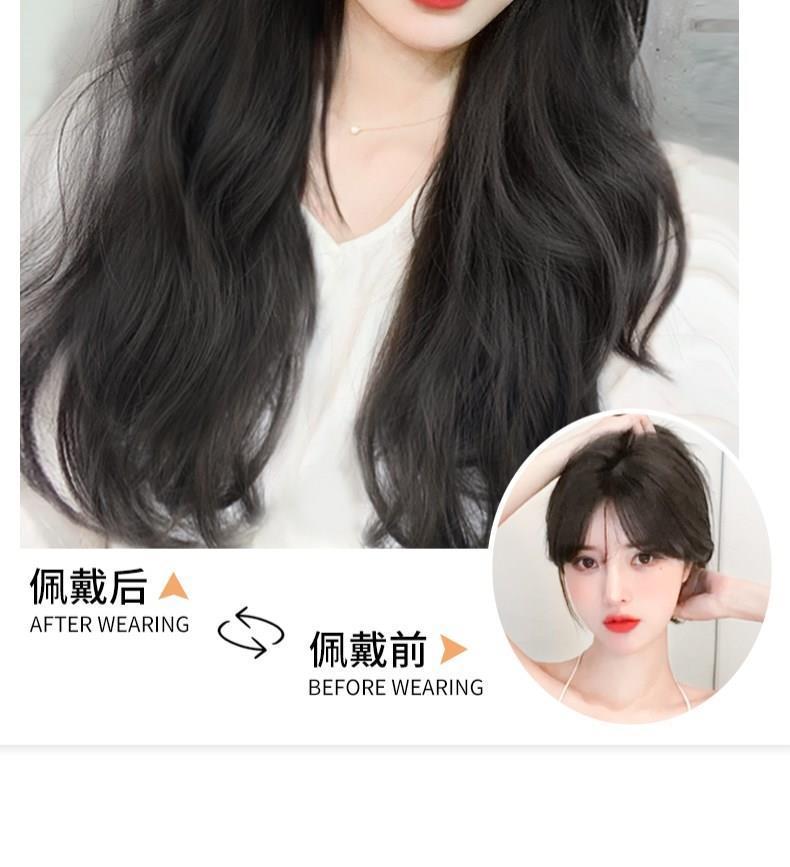 假发女长直发全头套式大波浪卷发自然透气长卷发整顶假发套详情14