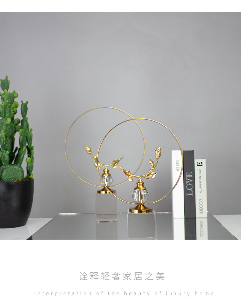 Creative modern and simple home handicrafts, crystal ornaments for living rooms, office desks, artistic decorative arrangements pic 26