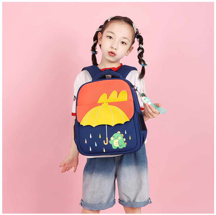New color-matched cartoon backpack for middle and large classes of primary school students, as well as backpacks for boys and girls in preschool classes pic 22