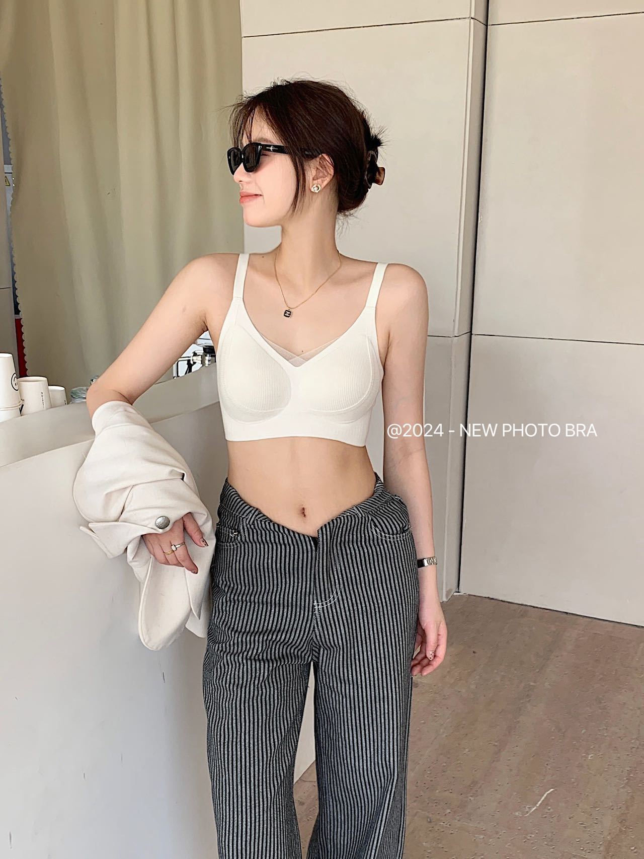This autumn and winter warming, hair-smoothing, lifting, soft support bra, seamless underwear, comfortable gathering, skin-friendly, breathable, and frameless bra pic 8