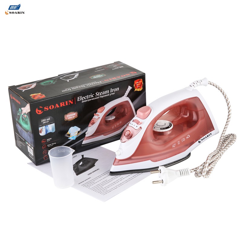 English cross-border supply payment electric iron steam type household hotel manufacturer wholesale iron, European plug foreign trade SR-2217 steam iron pic 8