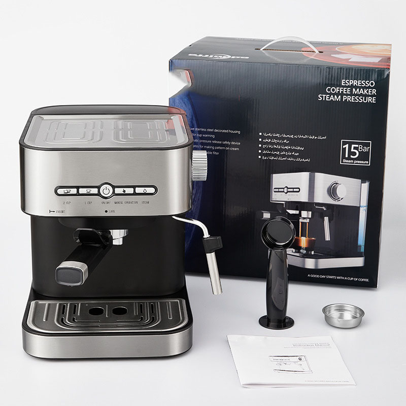 多功能半全自动咖啡机意式美式商用研磨家用工具智能咖啡机打奶泡详情3