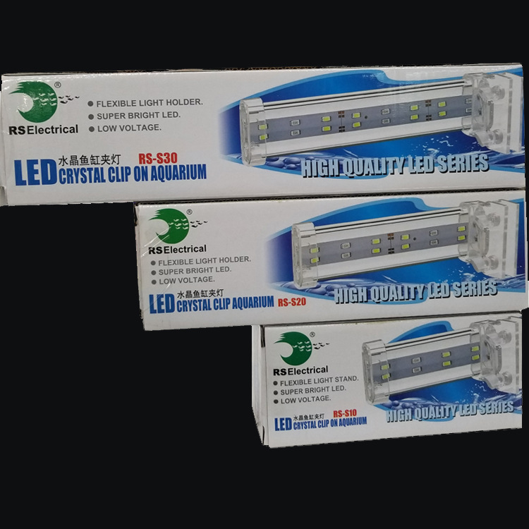 Aquarium fish tank lighting fixtures, crystal fish tank clamps, aquarium LED lights, various sizes of small clamps pic 9