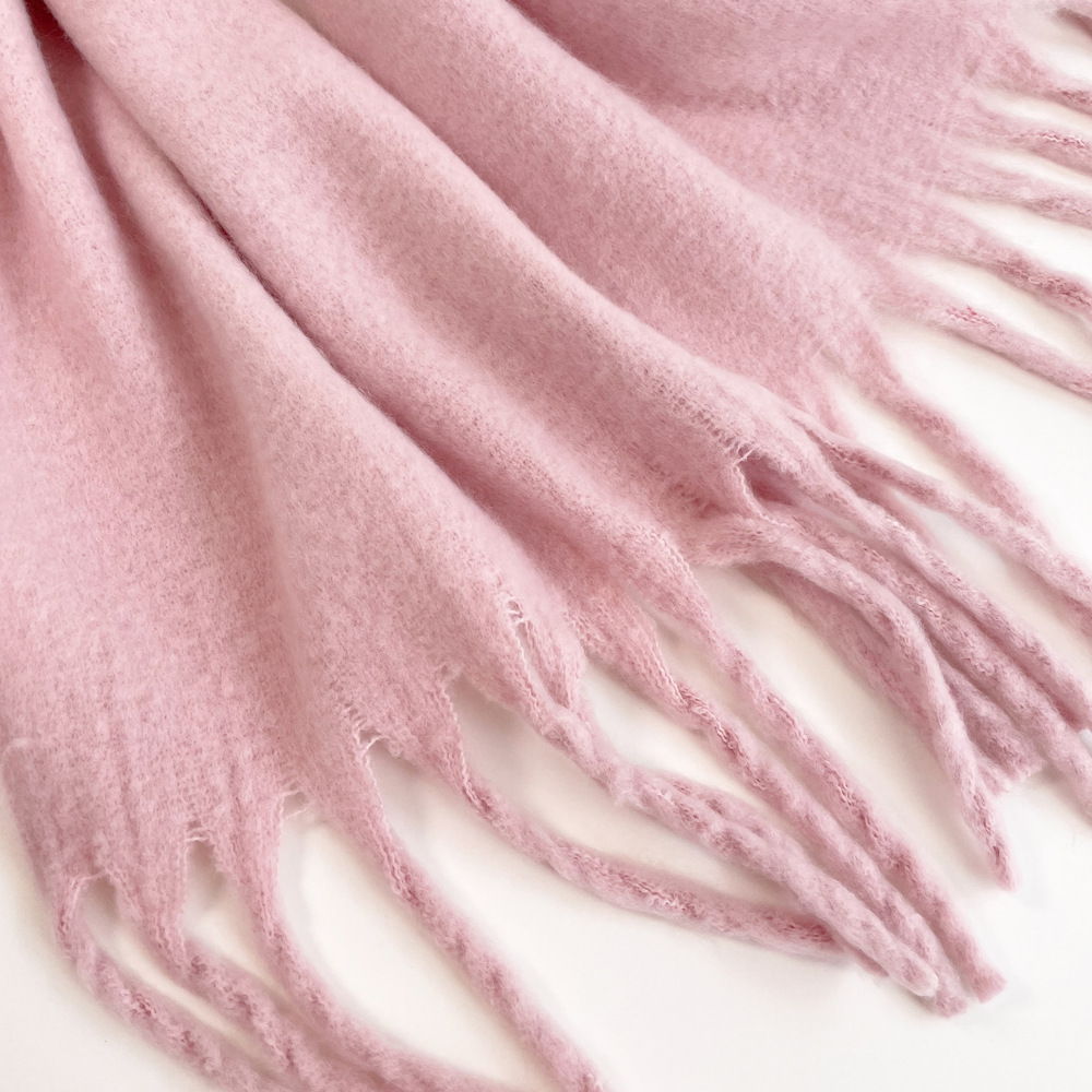Solid color mohair scarf, sweet potato best-selling warm mid-length scarf, winter shawl, scarf for outerwear, wholesale from Europe and America pic 26