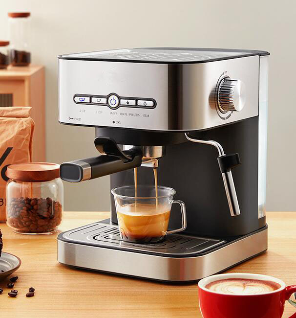 多功能半全自动咖啡机意式美式商用研磨家用工具智能咖啡机打奶泡详情6