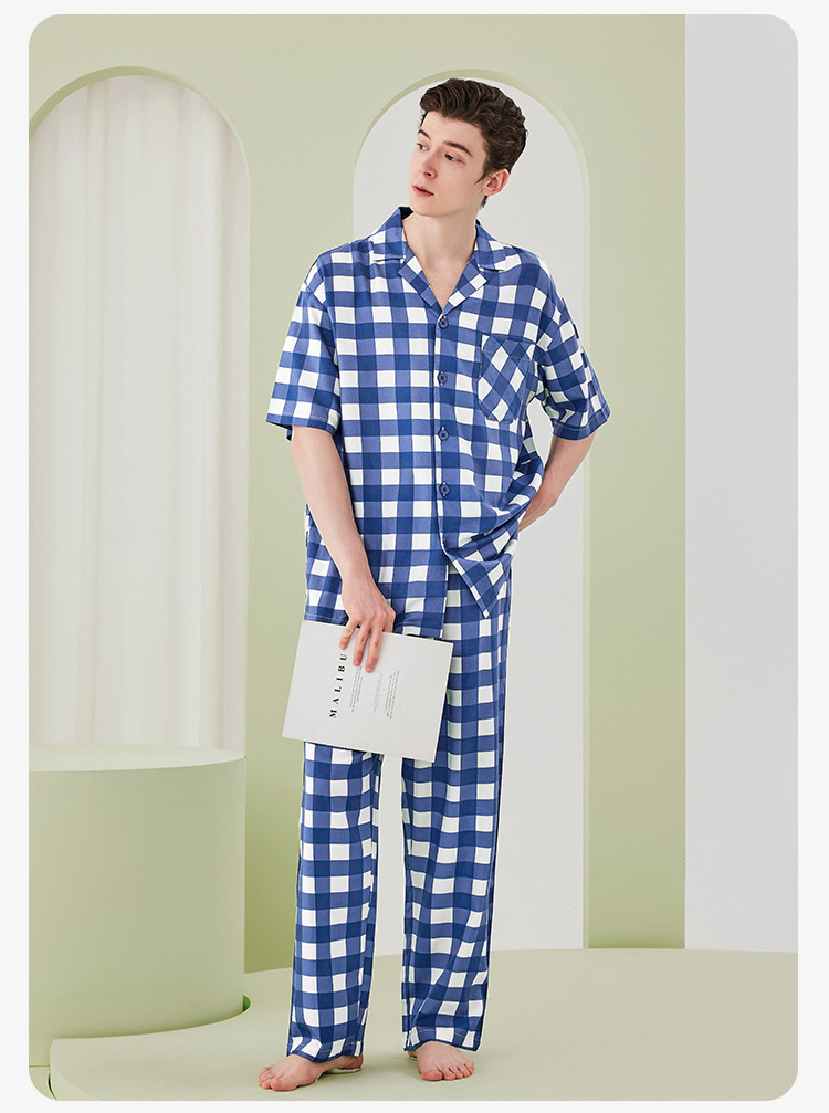 东帝天枢莱赛尔天丝女士睡衣女夏凉感春夏薄款短袖睡衣女士家居服详情22