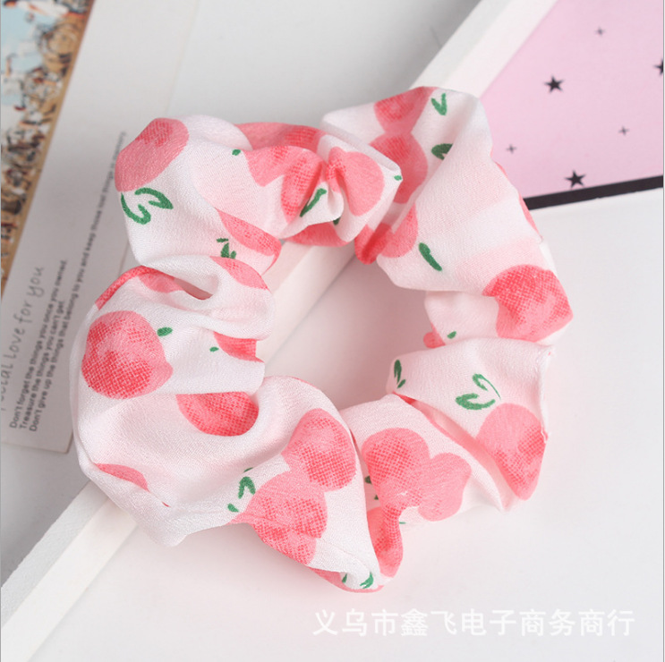 Fresh and clean mesh hair rope, large intestine flower wreath hair band, pig large intestine hair tie, high-elasticity hair accessory, wholesale and customized in South Korea pic 6