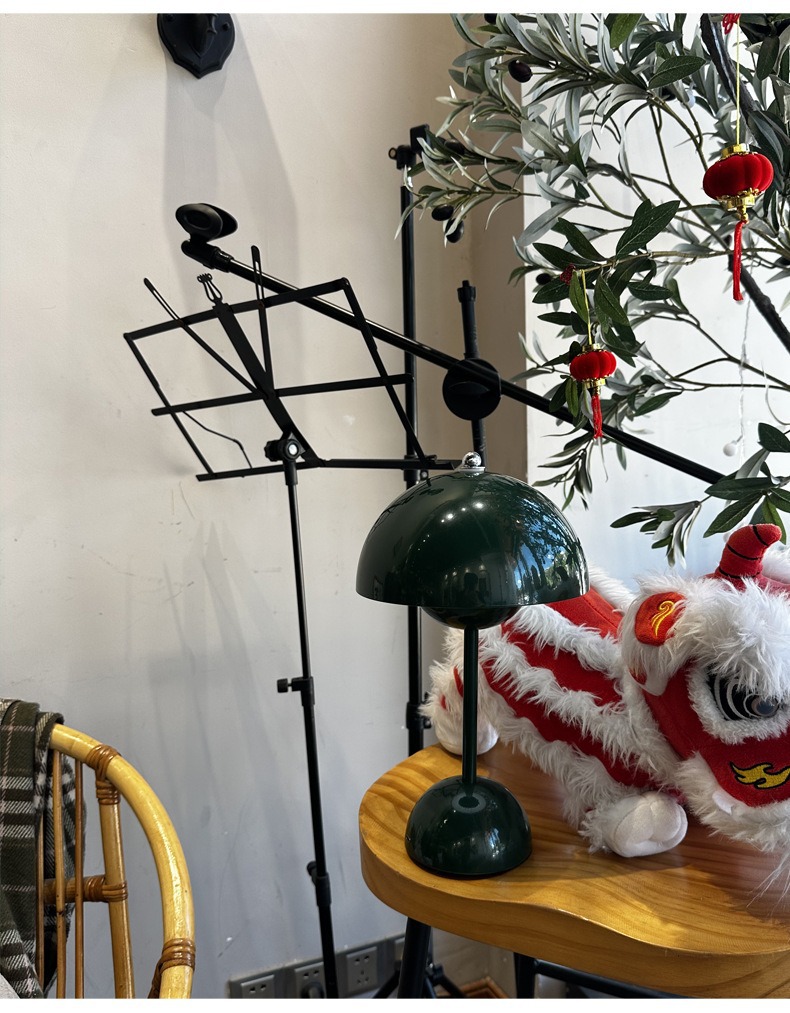 跨境热销装饰台灯 源头工厂现货现发USB充电触摸卧室蘑菇花苞台灯详情9