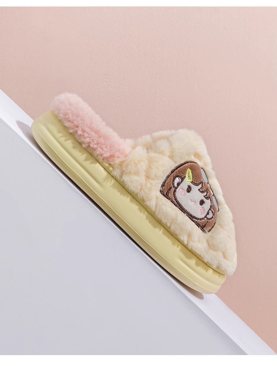 棉拖鞋女士秋冬季家居室内2023新款厚底保暖防滑居家用情侣拖鞋男详情11