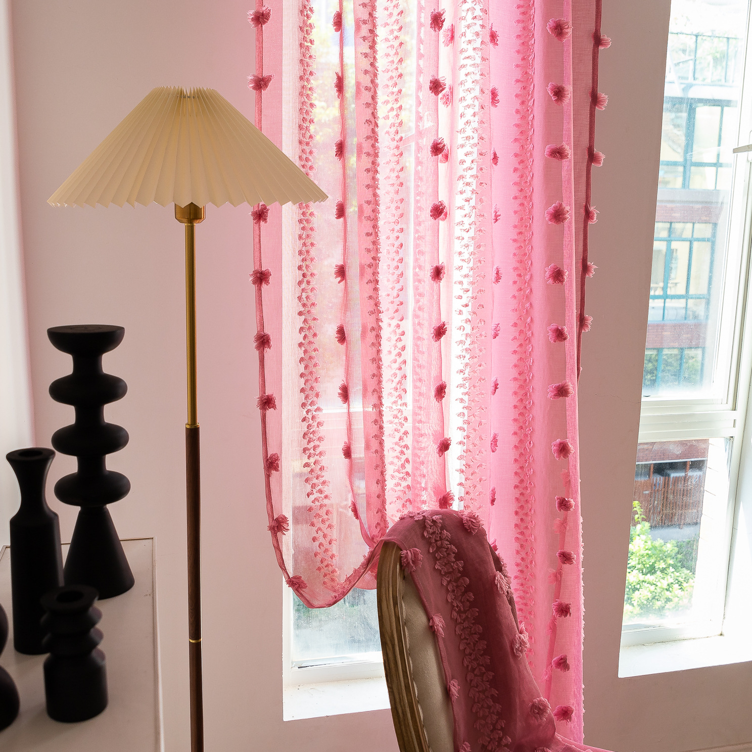 Cross-border best-selling Instagram influencer finished yellow niche light and thin window screen for living rooms and bedrooms. Manufacturer pic 43