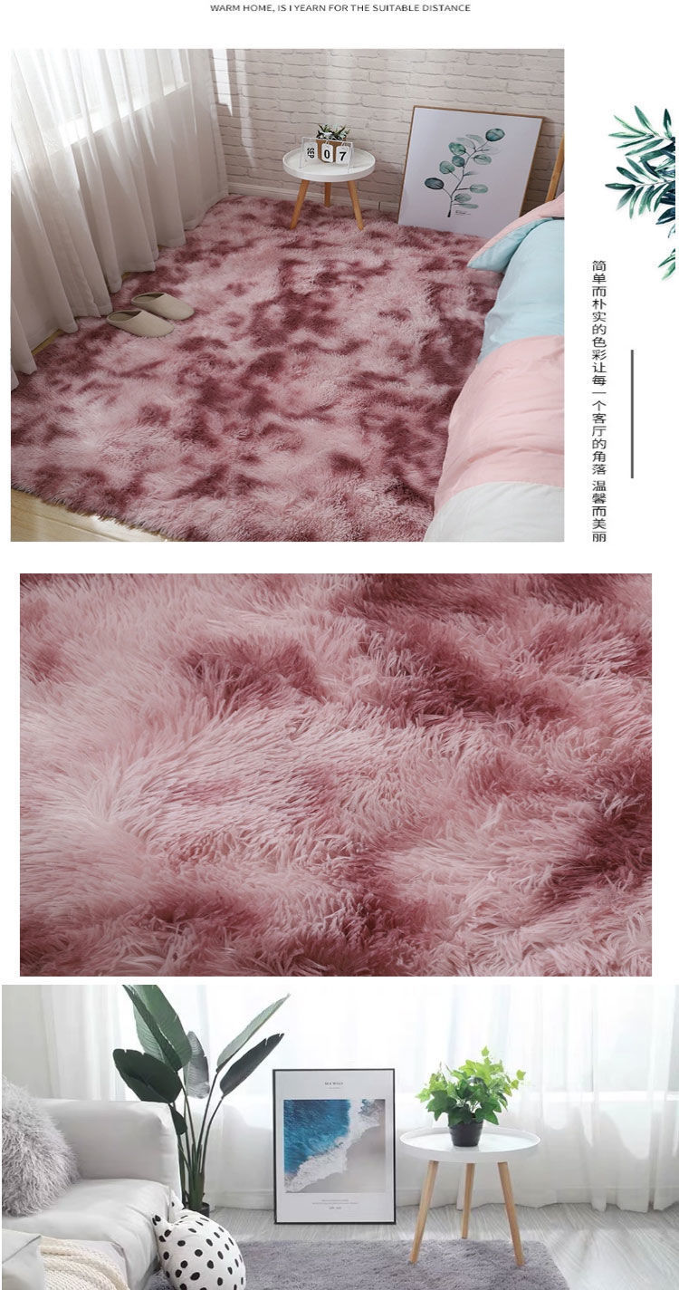 The bed of the bedroom is covered with long-haired and fleece carpet and floor mat in ins. The living room and bedrooms are dirt-resistant. The sofa, coffee table, carpet and floor mat are covered with fleece carpet pic 6