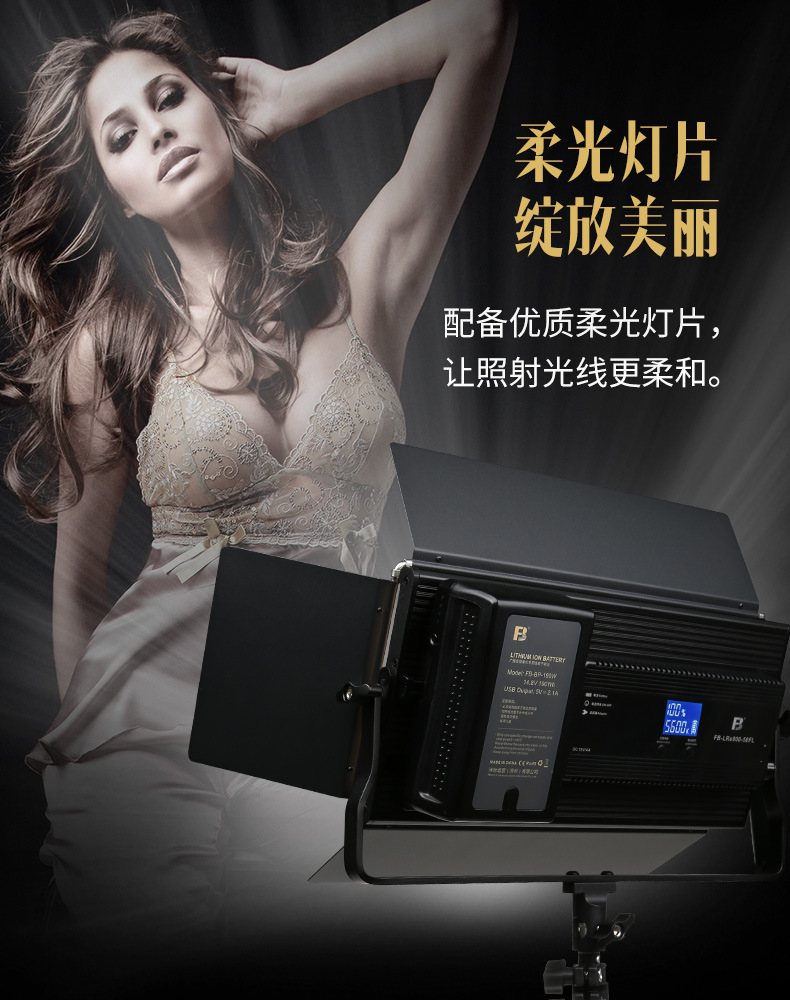 FB Fengbiao LRe900-50FL Studio Photography Studio Film and Television DV Camera Anchor Video LED fill light pic 10