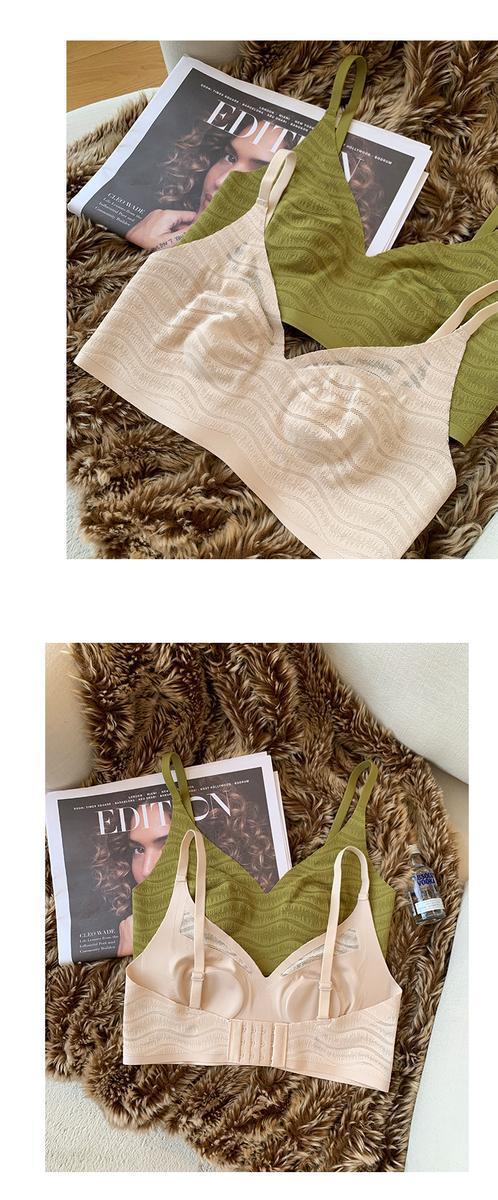 兔耳朵性感轻薄款内衣女大胸显小透气聚拢收副乳无钢圈防下垂文胸详情6