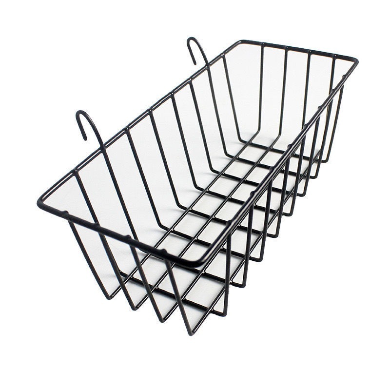 墙面置物架网托盘挂篮挂钩红铁艺网格收纳篮照片墙配件装饰品宿舍详情7