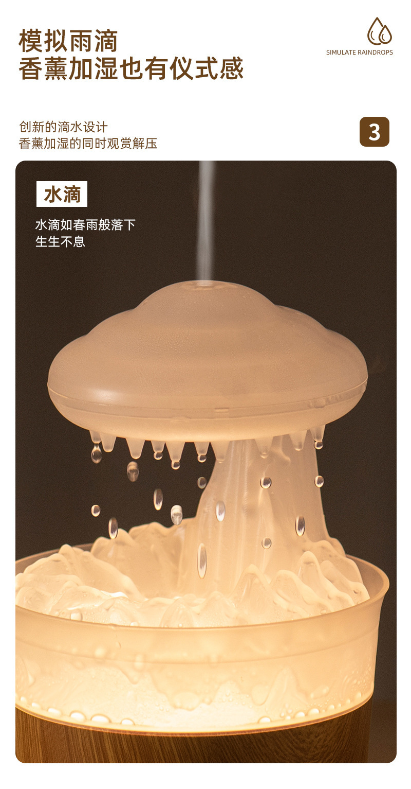 Small portable air humidifier, household large fog capacity, mini desktop humidifier, automatic fragrance sprayer pic 5