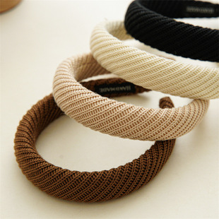 头饰新款蝴蝶结发饰 儿童纯色婴儿发带发饰宽边女童宝宝微弹头带                              详情19