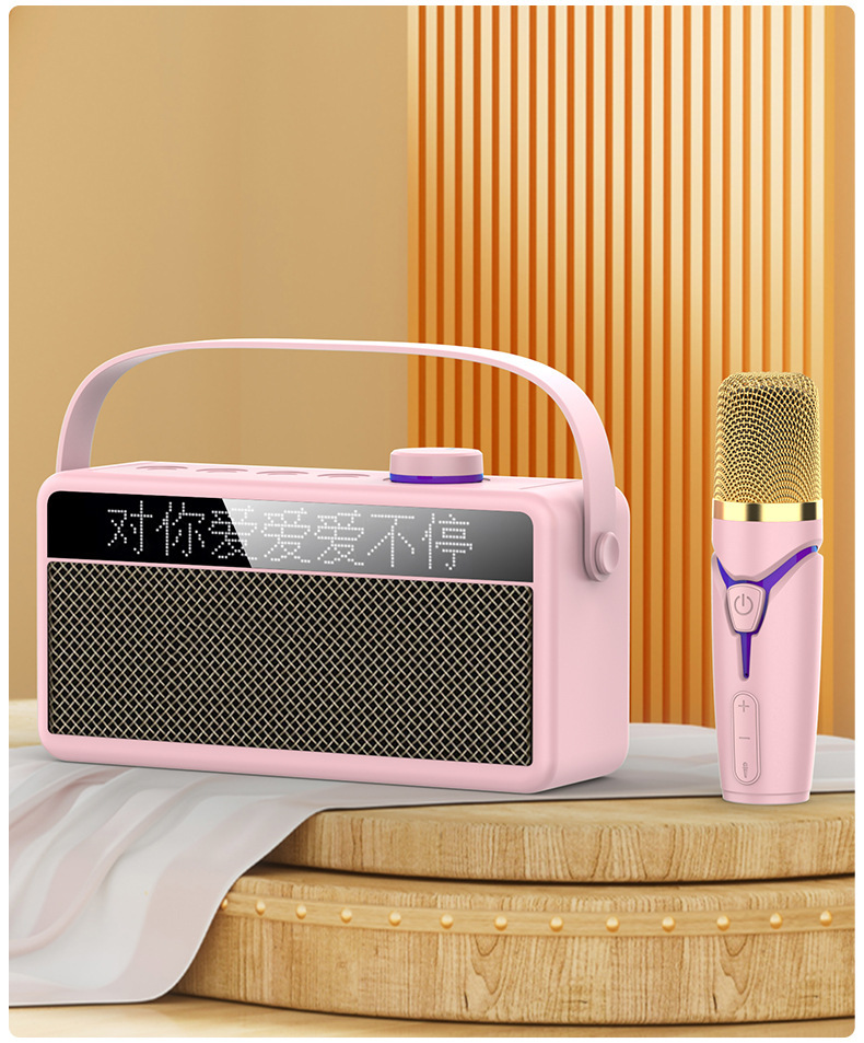 New 2024 smart Bluetooth speaker with lyrics display, outdoor home karaoke system with microphone pic 15