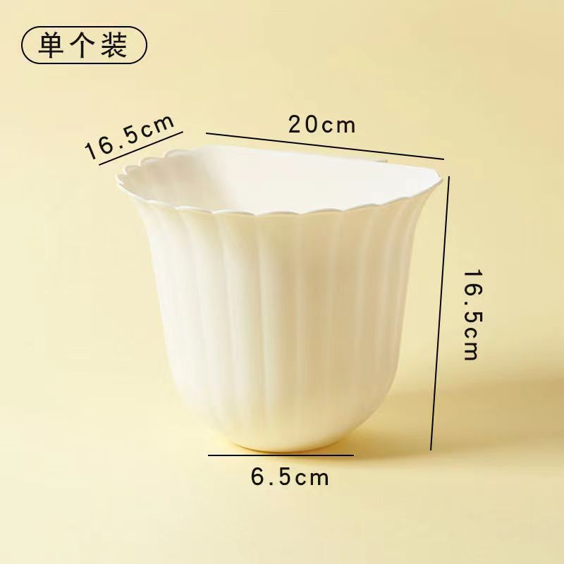厨房家用壁挂垃圾桶收纳桶厨余台面垃圾桶塑料悬挂椭圆形详情12