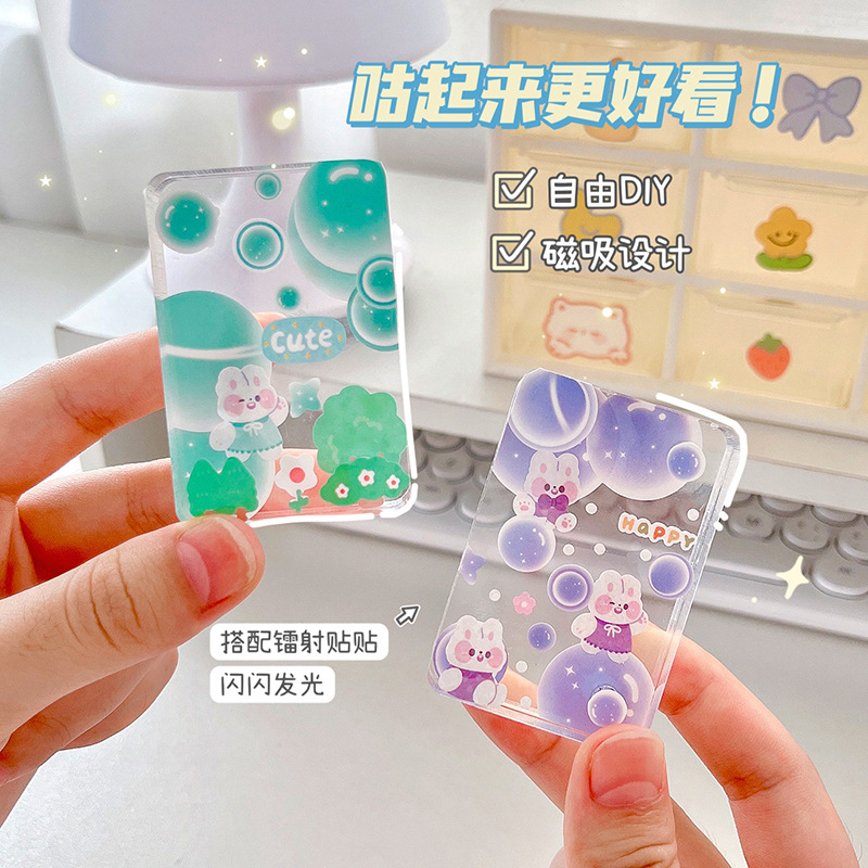 原创卡通双层笔盒可爱文具盒大容量PU防水笔袋小学生文具铅笔盒女详情6