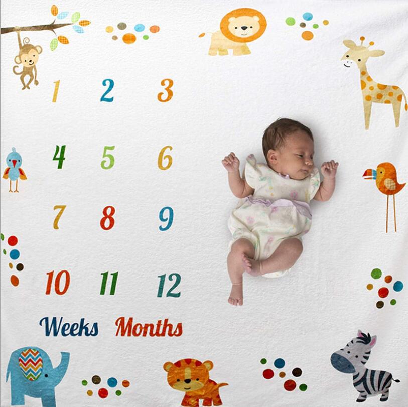 Baby milestone month photography background cloth, baby creative digital photography blanket background cloth, photography props pic 13
