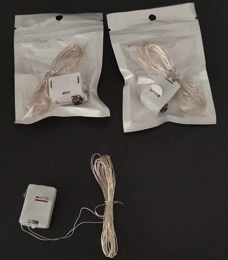 圣诞节霓虹七彩灯装饰led彩灯串闪灯防水七彩纽扣迷你串灯批发详情7