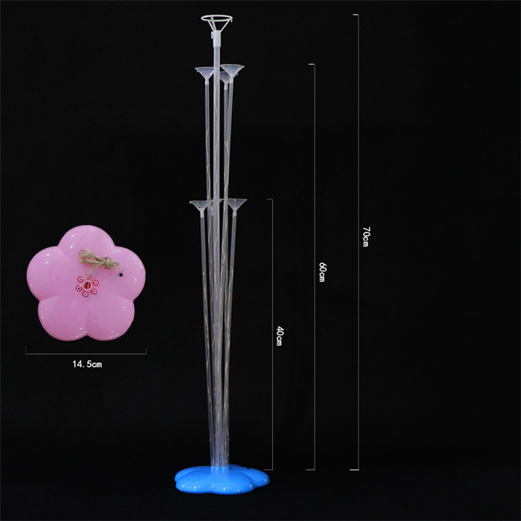 New plum blossom luminous lamp table float, wedding and birthday decoration stand, base, balloon support pole pic 6