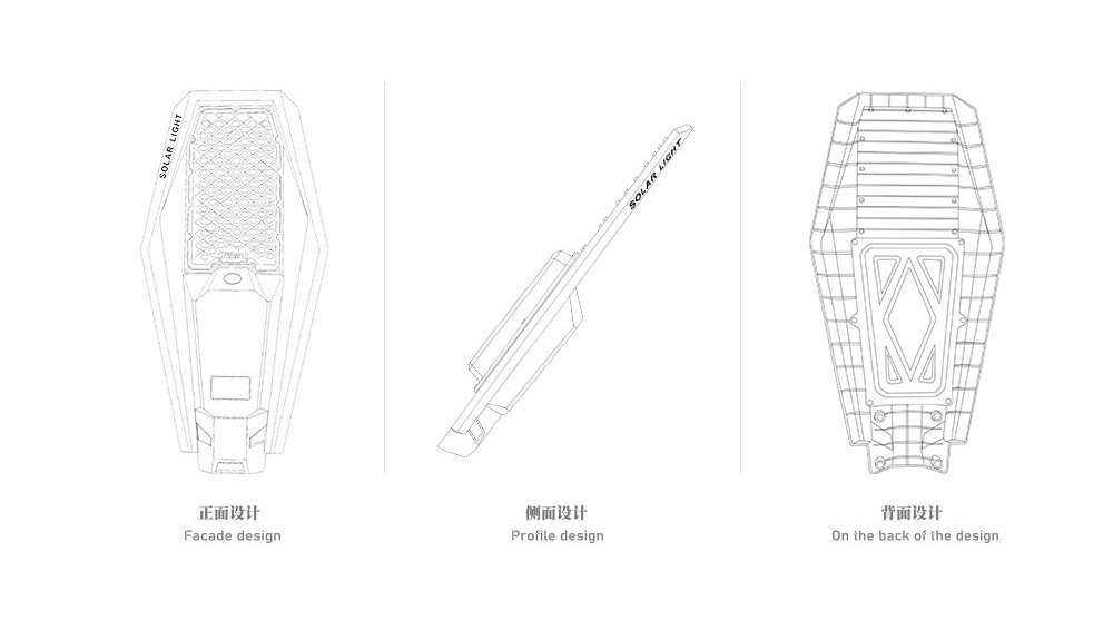 Solar lamps, household garden lamps, park track landscape lamps, new rural project solar street lamps pic 6