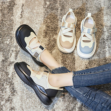 吸膜底真皮单鞋女2022秋季新款女士厚底透气小皮鞋休闲时尚女鞋潮详情53