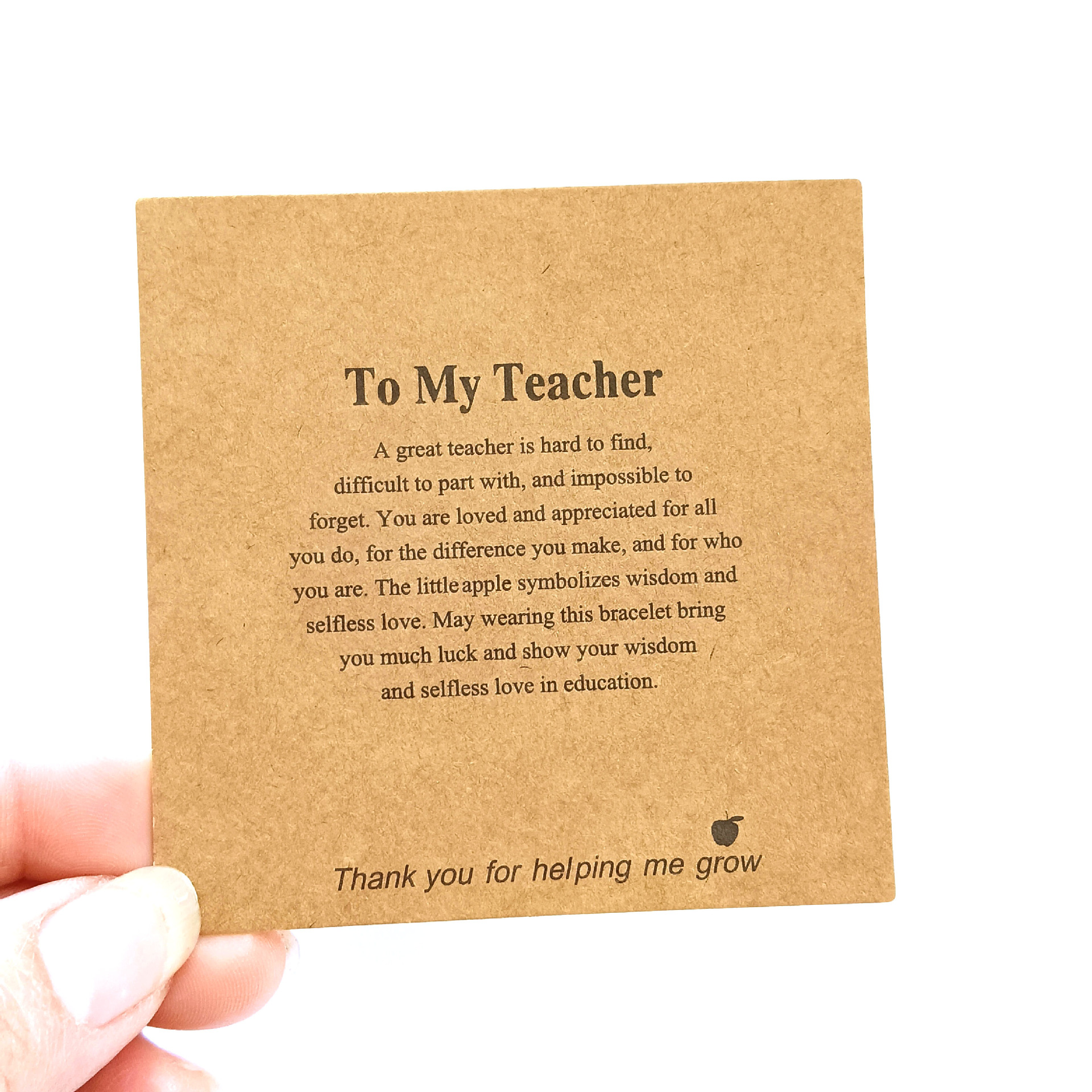 Amazon Cross-border New 8*8CM letter to my teacher Teacher Graduation Season accessory packaging card pic 13