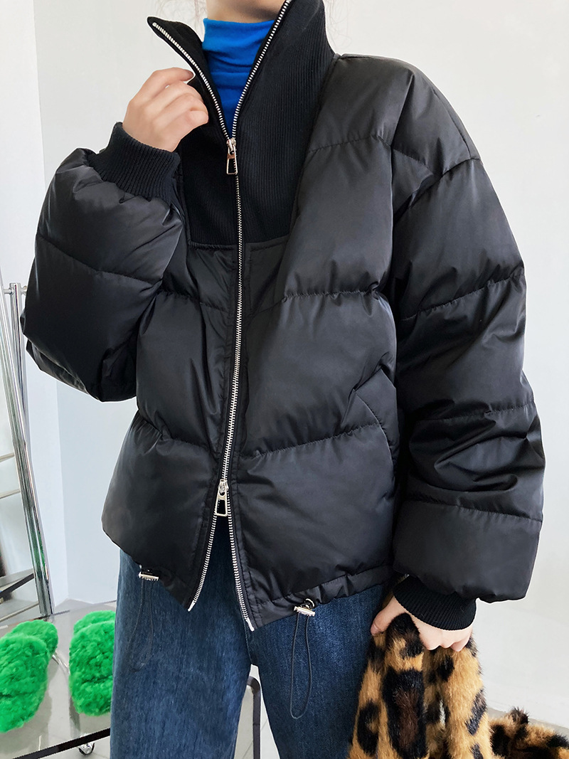 Luxi 2022 New Design sense stand-up collar short Down jacket for petite women 90, white duck down jacket Y33 pic 54