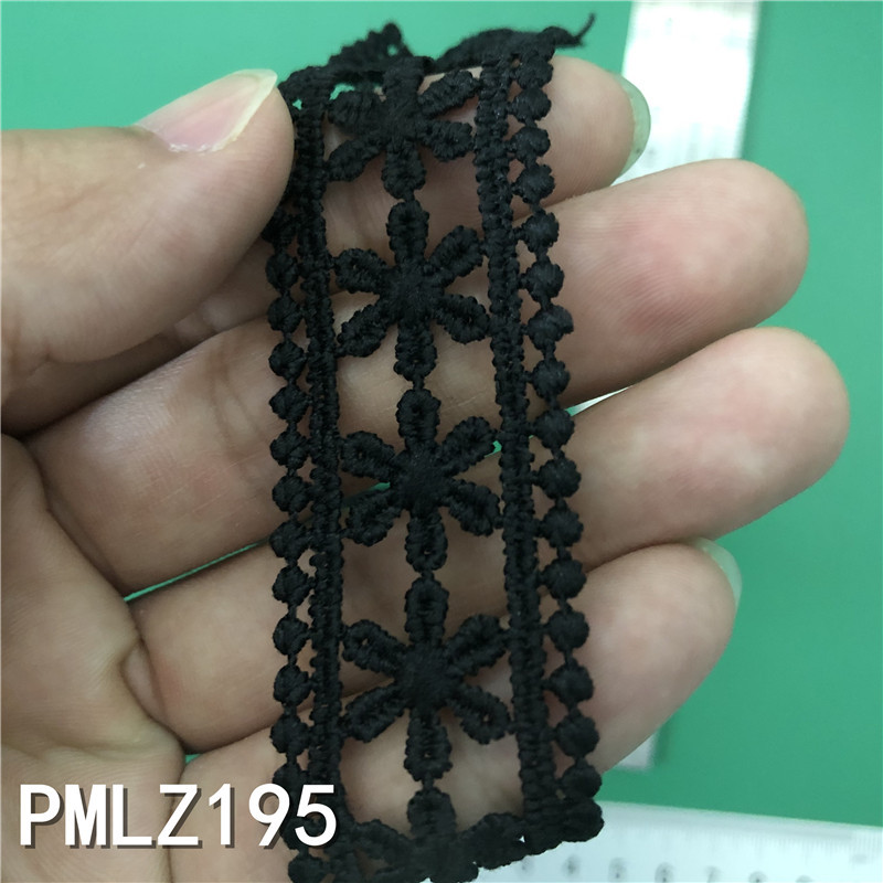 New Lolita embroidery water-soluble lace, milk silk single-sided small flower wave lace, lace with barcode pic 36