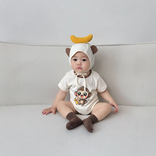 小童短袖T恤2025新款夏季宽松童装ins款时髦中小童夏装短袖上衣详情5