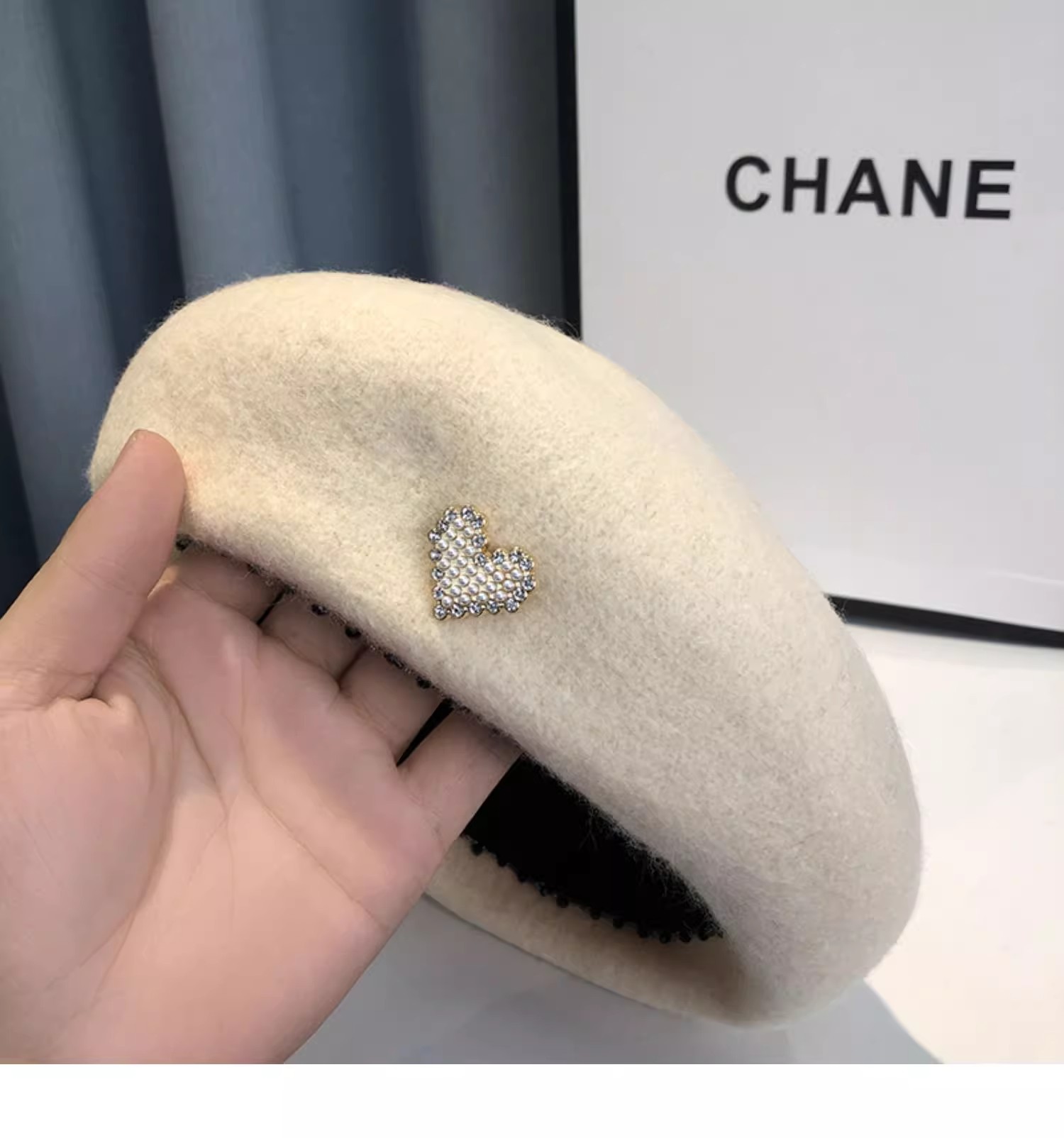 小众设计感贝雷帽女秋冬保暖毛呢帽子显脸小画家帽日系复古南瓜帽详情19