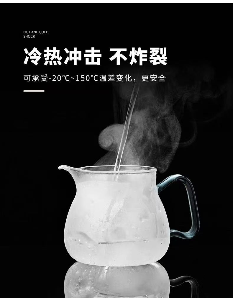 高硼硅玻璃绿茶壶家用泡茶壶日式花茶泡茶茶具耐高温加厚雨润壶详情3