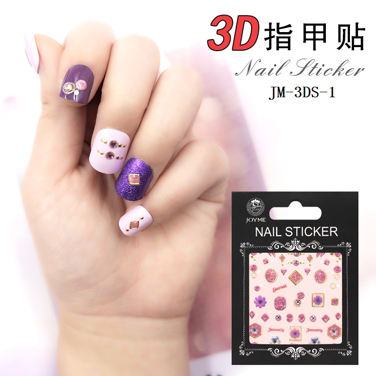 3D nail stickers, nail art stickers, laser stickers, new process, super adhesive back glue process pic 18