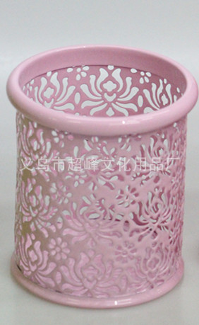 菊花笔筒粉色