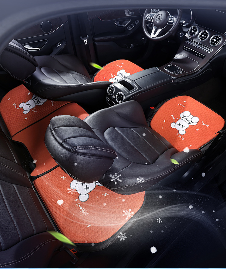 Honeycomb car gel seat cushion, single piece, all-season, cool seat cushion, summer breathable and ventilated bottom cushion, office pic 2