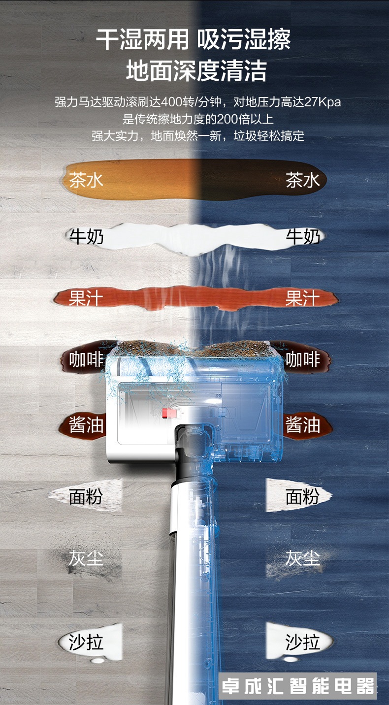 无线洗地机小家电自动清洁家用智能拖把扫擦地拖地清扫拖一体机详情9