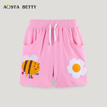 欧美风针织男童短裤24夏季新品童装裤子卡通绣花儿童运动短裤混批详情31