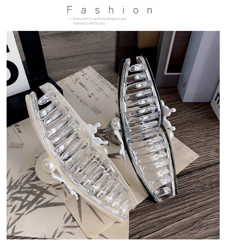 新款发饰抓夹云朵仿古风亚克力材质大号后脑盘发夹一字款头饰发卡详情10