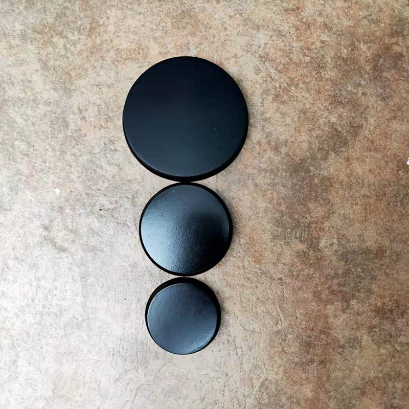 多尺寸木底座工艺品摆件手办公仔木制圆形底板粘土玩偶底座详情1