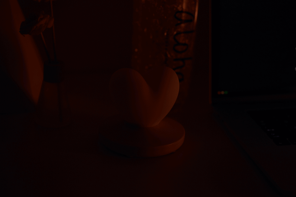 New heart-shaped night light led Cross-border usb creative new and unique silicone ambient light bedside touch light Amazon pic 7