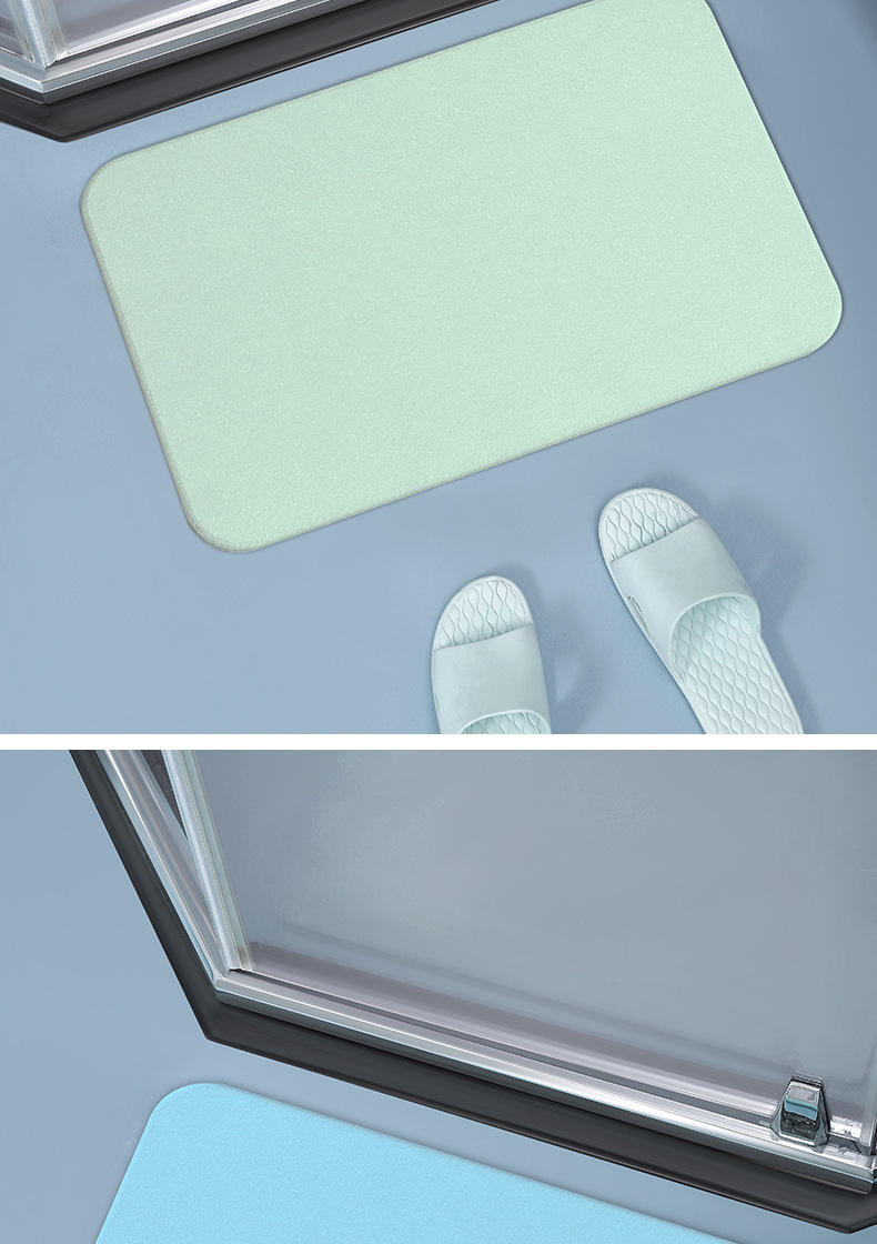 硅藻泥地垫吸水浴室防滑速干脚垫卫生间入户门口厕所垫子硅藻土硬详情8