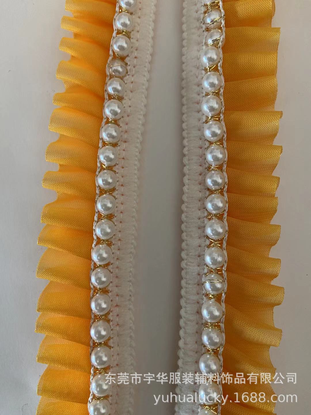 Wholesale of hot-selling lace, pearl lace, chiffon, pleated chanel-style lace accessories and decorative webbing pic 43