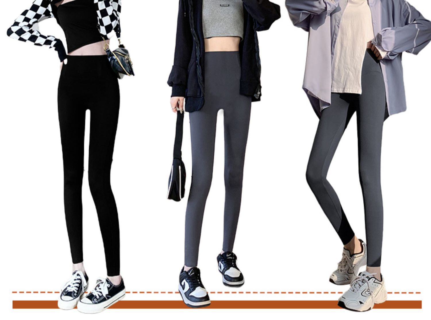 秋冬鲨鱼裤紧身高腰收腹提臀芭比裤黑色外穿瑜伽加绒打底裤女批发详情27