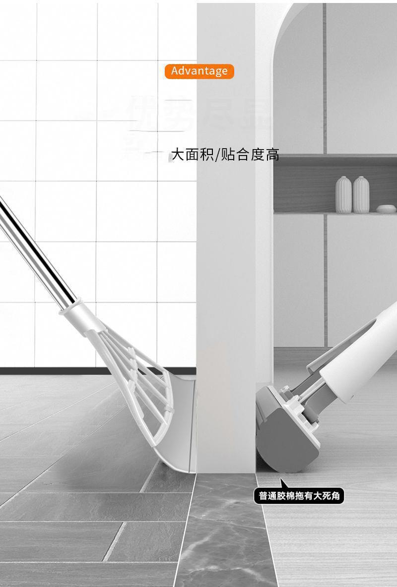 Home magic broom, black technology broom and dustpan set, bathroom water scraper, mop and sweeping dual-purpose magic tool pic 2