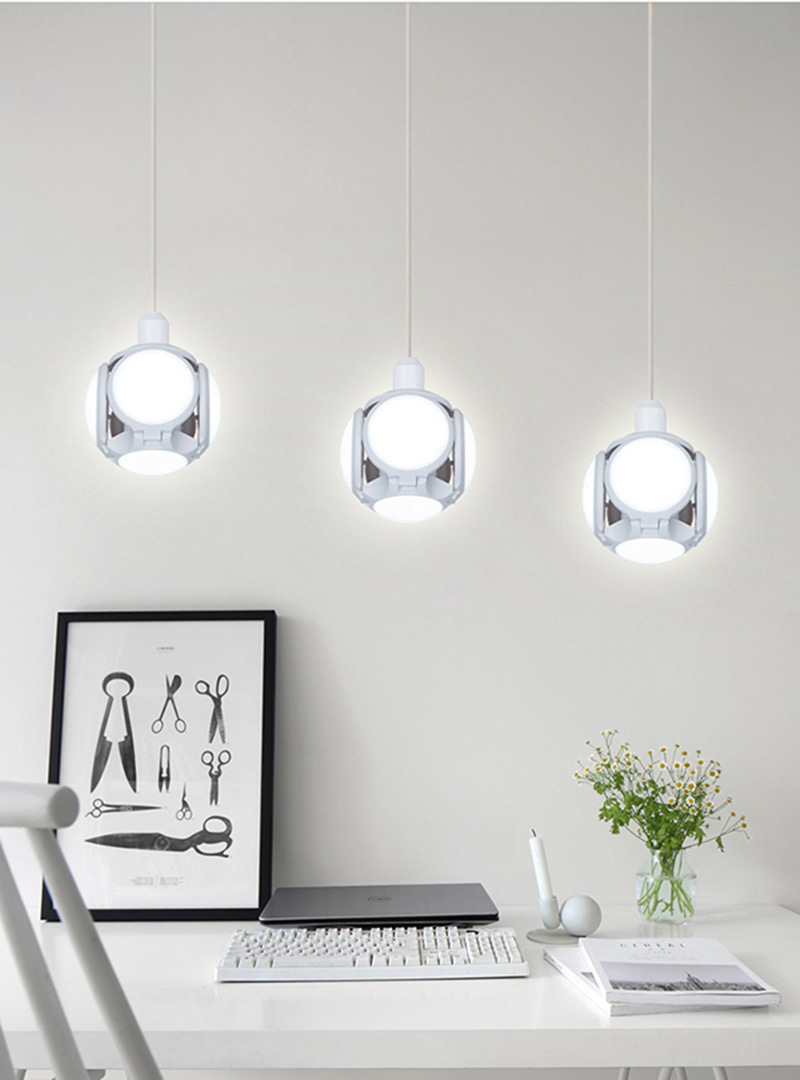 Factory direct sales of LED football lamp e27 ultra-bright constant current foldable bulb 40W, new type of folding ball bulb for export pic 11