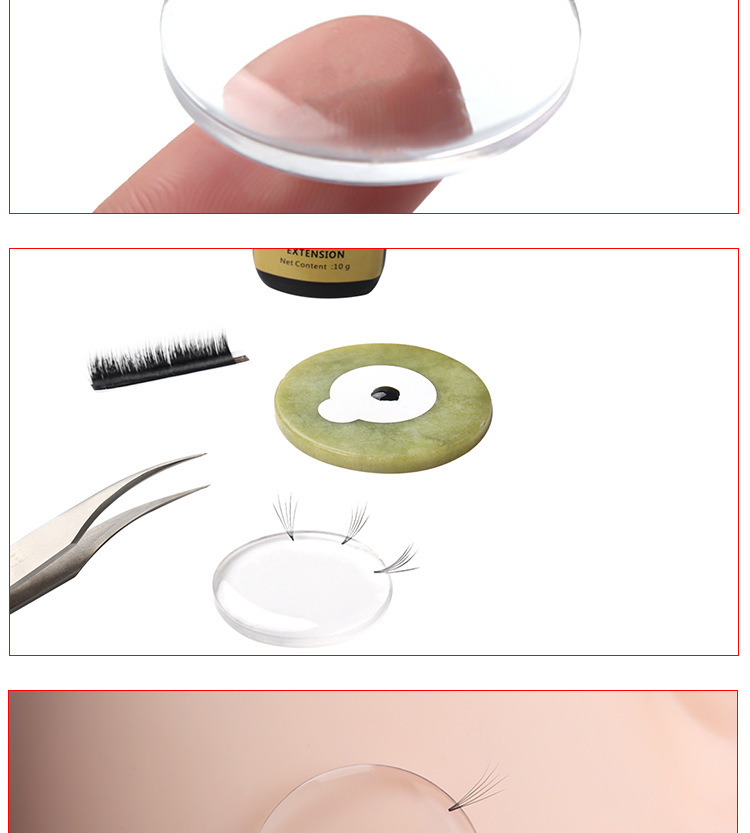 One-second blooming eyelash flower retention rubber pad, quick hair removal, convenient planting flower retention silicone pad, special for eyelash extension pic 10