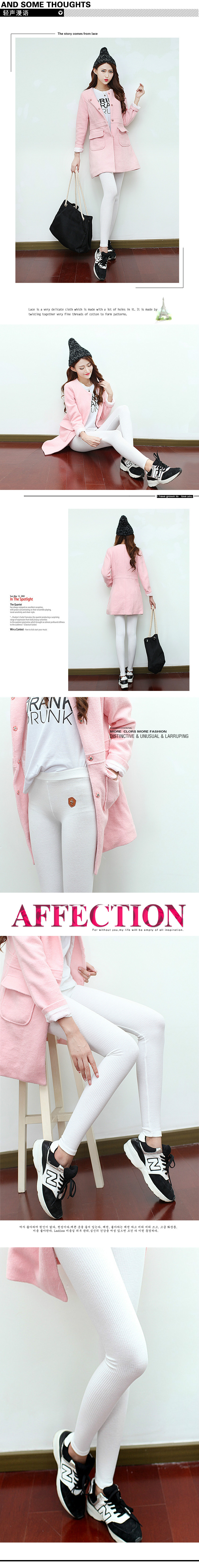 新款打底裤纯棉螺纹加长打底裤小脚裤批发详情2